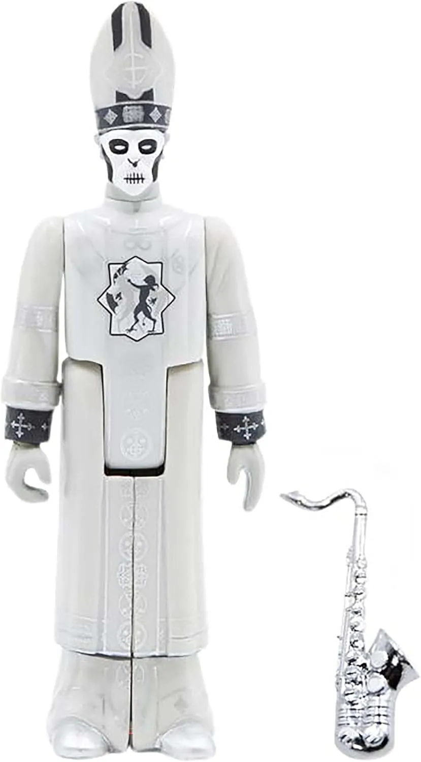 Heavy Metal Collectibles and Retro Toys Super7 Ghost Papa plainspoken regiment chamber continuation Emeritus Nihil (Pro-Memoria) - 3.75" Ghost Action Figure with Accessory 
