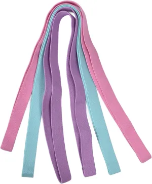 High Elastic Safe ingoing Fitness Resistance Bands, Ideal for Pull Ups Squats and Multipurpose Training, 6.5ft Length Yoga Stretch Belt Set of 3 Colors, 