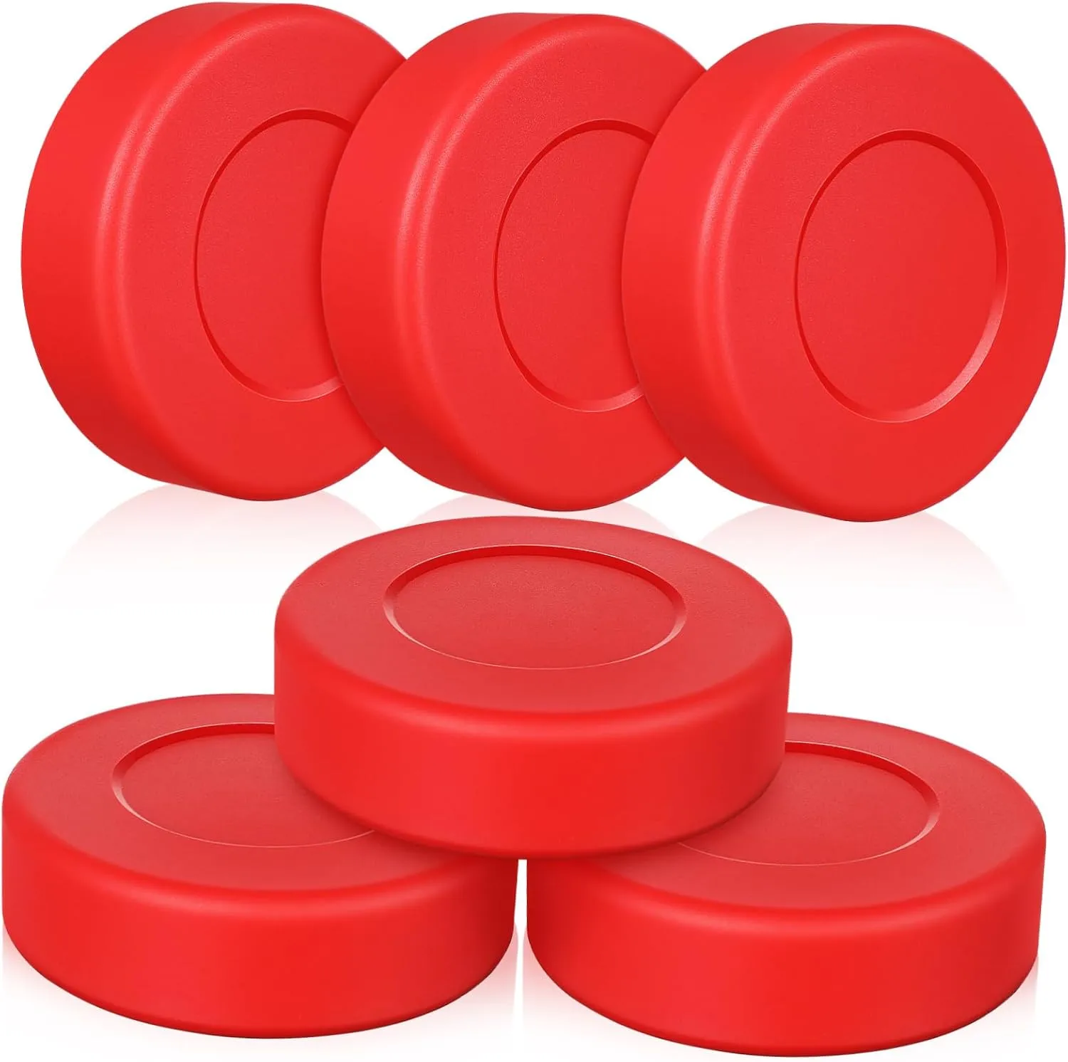 Hockey Pucks for Indoor and Outdoor Use Durable Design plane genial gray durable formidable with Net Bag for Convenient Storage for Ice and Street Hockey Training Hemoton 6Pcs Matte 