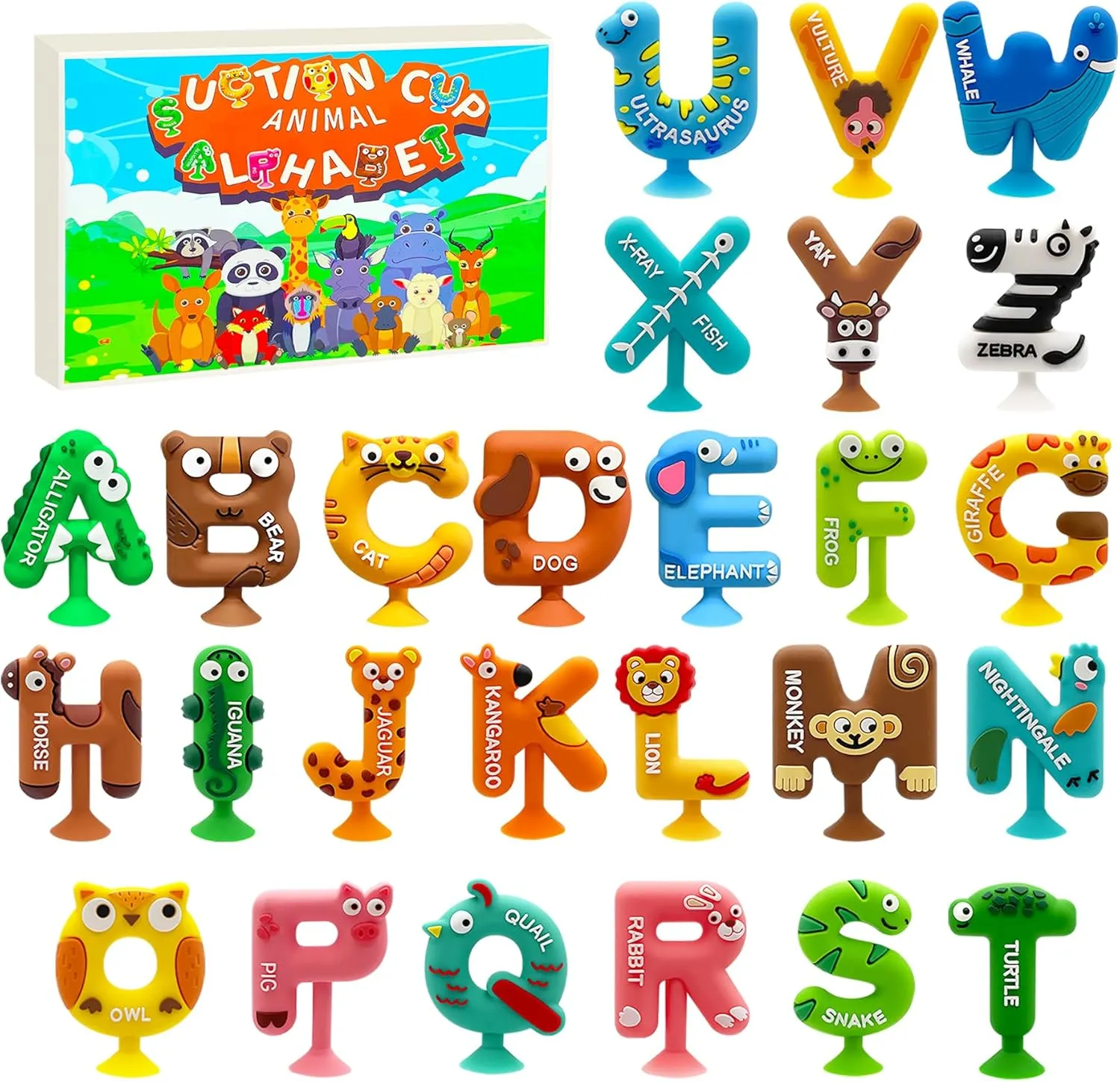 Hole Silicone Suction Bath Toys for Kids Mold Free ABC detail Learning Toys for Kids 3 Year Old$Preschool Alphabet Letters Learning Activities Education Games$No 