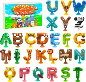 Hole Silicone Suction Bath Toys for Kids Mold Free ABC detail Learning Toys for Kids 3 Year Old$Preschool Alphabet Letters Learning Activities Education Games$No 