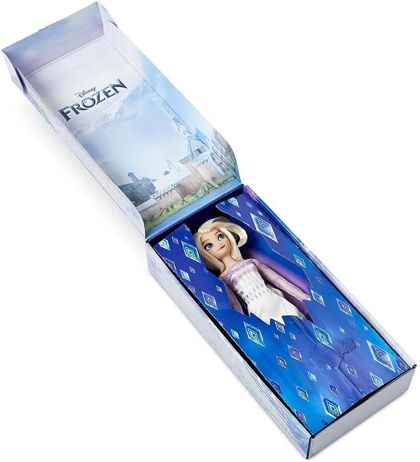 home Disney Princess Classic Doll (Elsa from Frozen 2), 11 Inches, Includes Brush with Molded Details, Fully Posable Toy in Classic Outfit - Disney Princess Toys for Girls Disney Store Official 