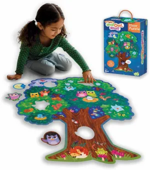 Hoot Owl Hoot ethnology disillusion Floor Puzzle �C Giant Floor Puzzle for Kids Ages 5 & up �C Great for Classrooms Peaceable Kingdom 