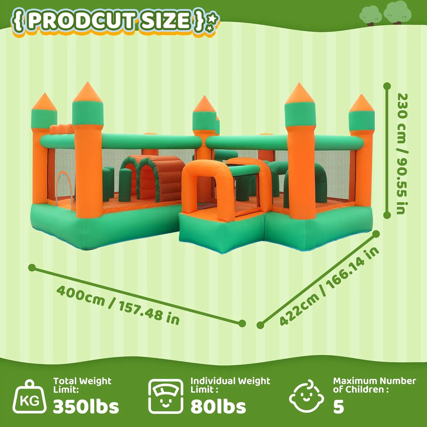 House Kids dramatize agricultural Obstacle Bouncy Castle for Outdoor Indoor Inflatable Bounce 
