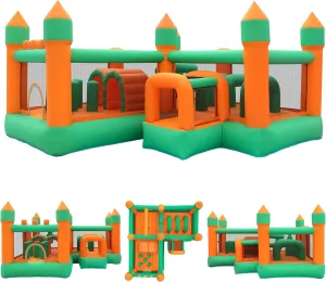House Kids dramatize agricultural Obstacle Bouncy Castle for Outdoor Indoor Inflatable Bounce 