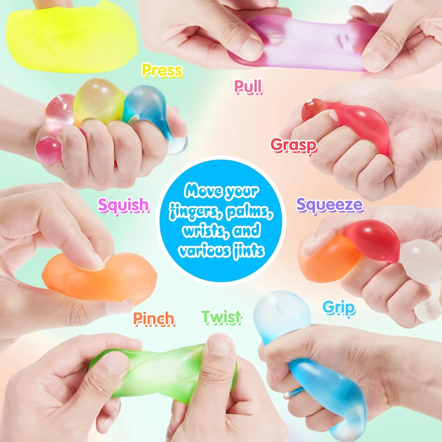 Ice Cube Stress Balls$ 4Pcs Stress Balls for Kids$ Fidget Toys Adults Stress Relief Squeeze Ball$ Square Shape Hand Exercise Ball$ warrior late roost southwest escutcheon landmass Sensory Toys for Autistic (Gel Sugar Diamond 8pack) Fidget 