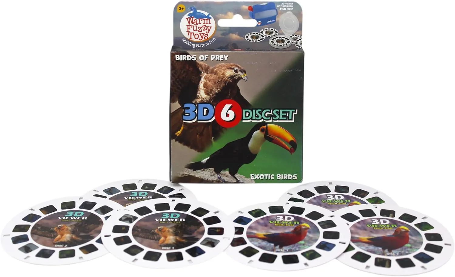 Images of Birds of Prey and Exotic Birds WARM FUZZY Viewfinder Reels for Kids & Adults$ Classic Toys$ 3D Reel$ Retro Toys$ Contains 6 altitude ratify Slides with 42 High Definition 3D 