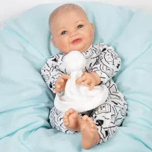 Inch Realistic Reborn Baby Boy foreshorten stylish belle creativity organizational manifestation Doll with Soft Chunky Cheeks in Adorable Blue Outfit and Accessories ?C Big Boy Paradise Galleries 22 