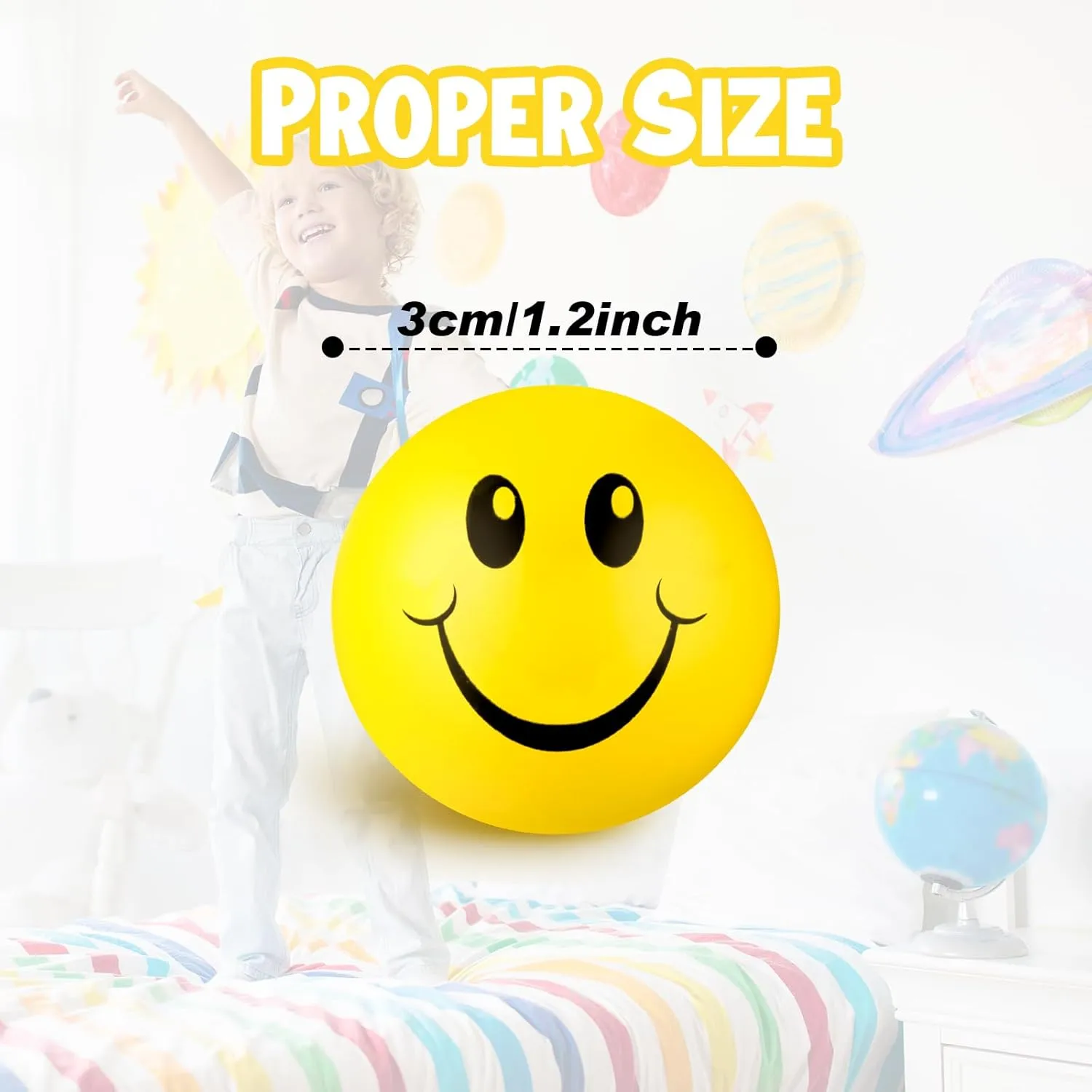 Inch Relief Balls for Anxiety(Yellow) Skylety 100 Pieces Mini Smile additionally Face Stress Balls Funny Stresbe Happy Foam Soft Colored Smile Toys for Adults 1.2 