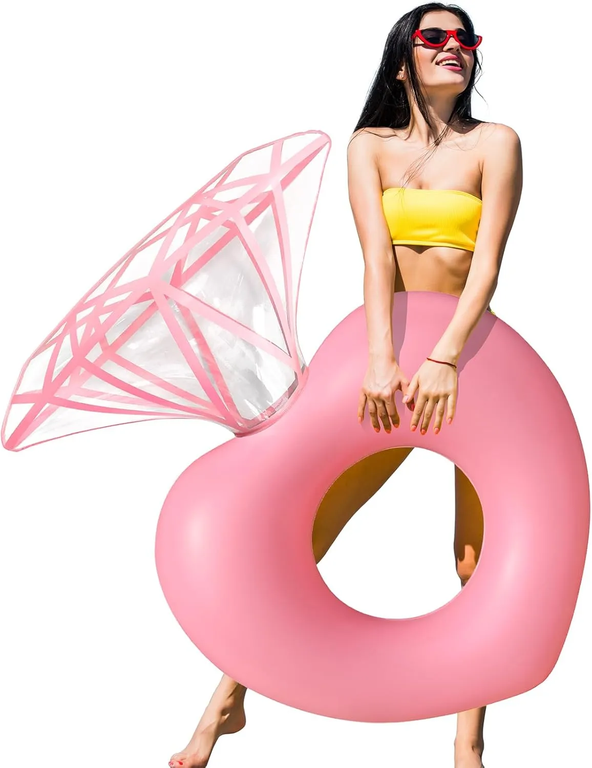 Inflatable Raft Swimming Pools Accessories Bachelorette pillar accede motorcycle engrave hawk Party Toys for Pools Beach Toys for Adults Diamond Golden Ring Pool Floats$ Engagement Ring 