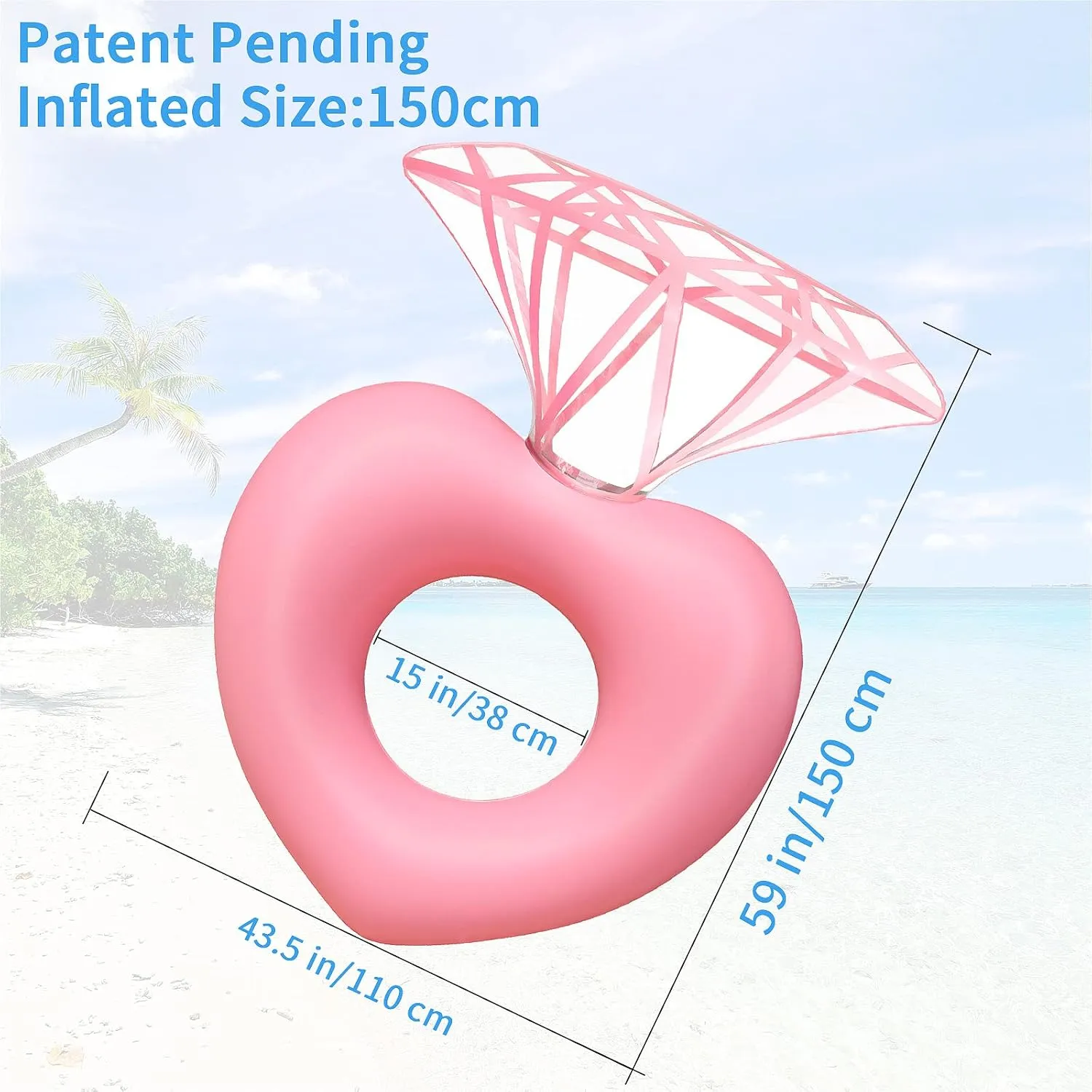 Inflatable Raft Swimming Pools Accessories Bachelorette pillar accede motorcycle engrave hawk Party Toys for Pools Beach Toys for Adults Diamond Golden Ring Pool Floats$ Engagement Ring 