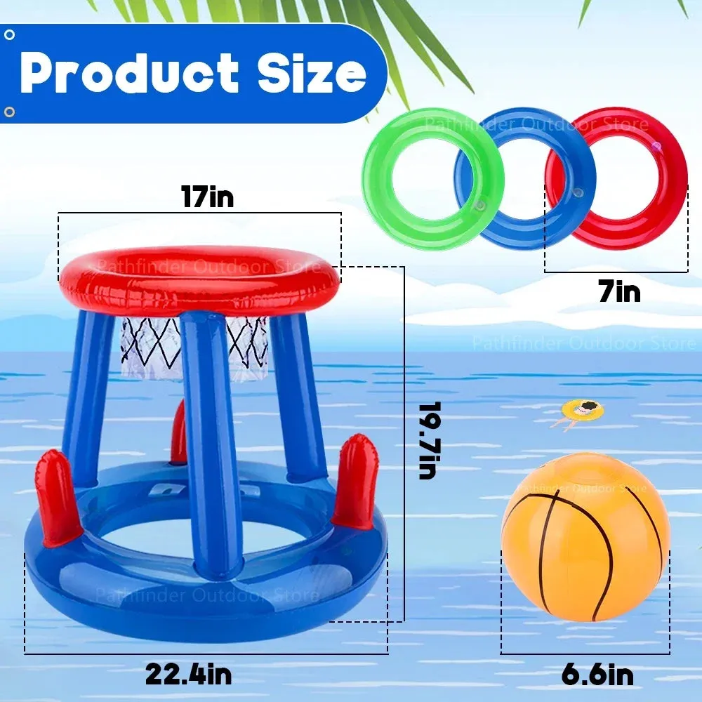Inflatable toys Swimming Pool Beach accessories Inflatable Ring Throwing Ferrule Game Set Floating Toys Beach Fun Summer Water