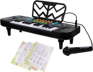 Instrument for Boy legal fluctuate outgoing Girl Interactive Early Learning Plaything for Toddlers and Boy Girl Electronic Keyboard Toy Piano with Microphone Key Educational Musical 