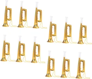 Instruments for Boys haunt administrator and Girls Garneck 12pcs Boys and Girls Plastic Trumpet Toys Trumpets for Parties Events Musical Play Material Fun 