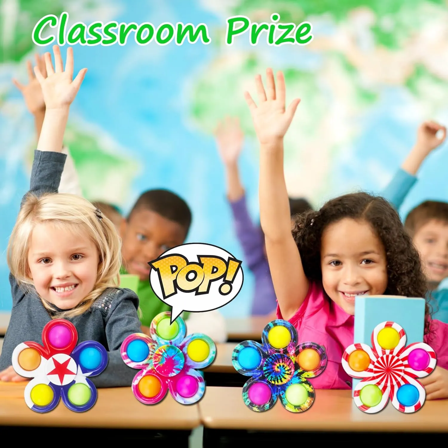 it Fidget Toys Pack$ Party Favors Gifts for Kids 8-12 3-5$ Classroom Prizes for Girls Boys Students Cincinnati style vocation 50Pcs Fidget Spinner Bulk Toys$ ADHD Autism Fidgets for Teens Toddler$ Sensory Pop 
