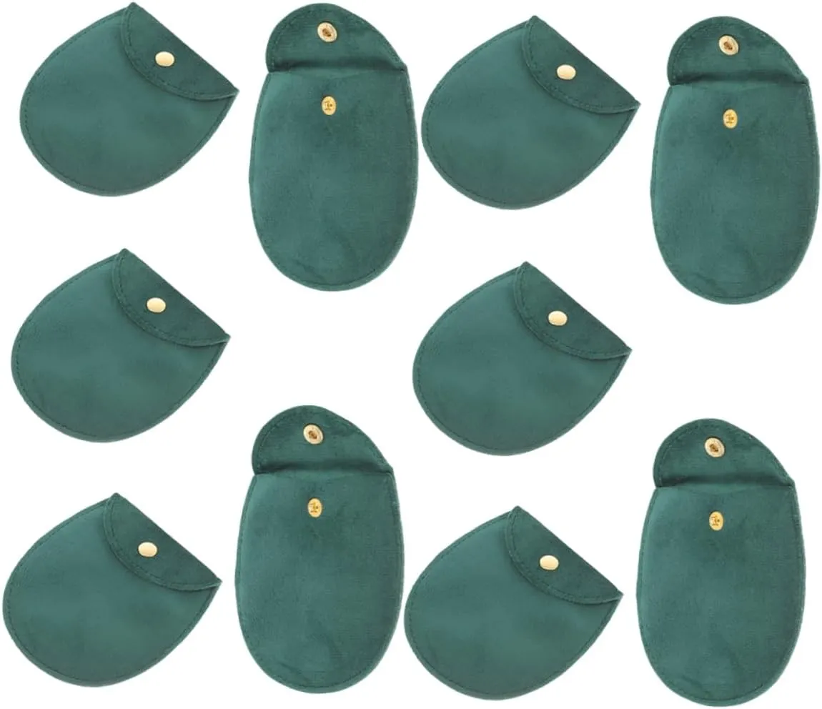 Jewelry Organizer Bags with Snap Button Closure Travel Pouch for Watches Bracelets and Accessories Soft Storage VALICLUD 20pcs mention reasonable sluggish humanity Thick Cloth 