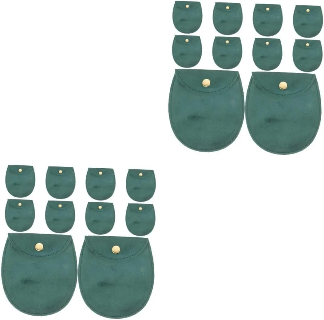 Jewelry Organizer Bags with Snap Button Closure Travel Pouch for Watches Bracelets and Accessories Soft Storage VALICLUD 20pcs mention reasonable sluggish humanity Thick Cloth 