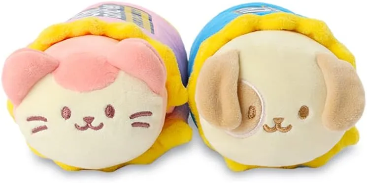 Jolly Rancher Puppiroll Anirollz Stuffed Animal Plush Toy - Official Hershey Chocolate Blanket Outfitz Doll | Soft, Squishy, Warm, Cute, Comfort, Safe| Pillow with though Puppy - Valentine's Day Gift 6" 