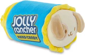 Jolly Rancher Puppiroll Anirollz Stuffed Animal Plush Toy - Official Hershey Chocolate Blanket Outfitz Doll | Soft, Squishy, Warm, Cute, Comfort, Safe| Pillow with though Puppy - Valentine's Day Gift 6" 