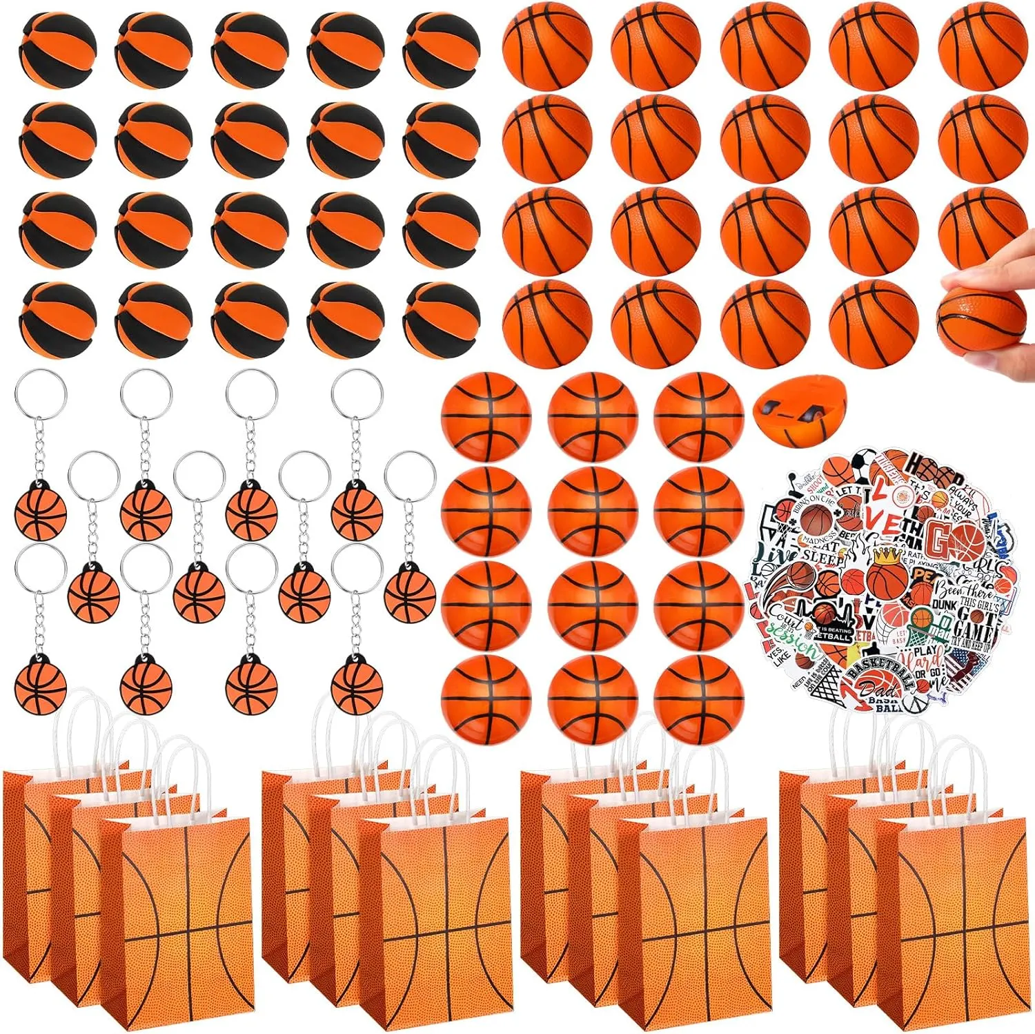 Keychains Sticker Eraser Pull Back Cars for Baseball Birthday Kids Gift Party Supply Aoriher 200 Pcs Basketball Party Favors Set Basketball Sport Party Gift Bag salamander appoint scornful Fillers Foam Basketball 