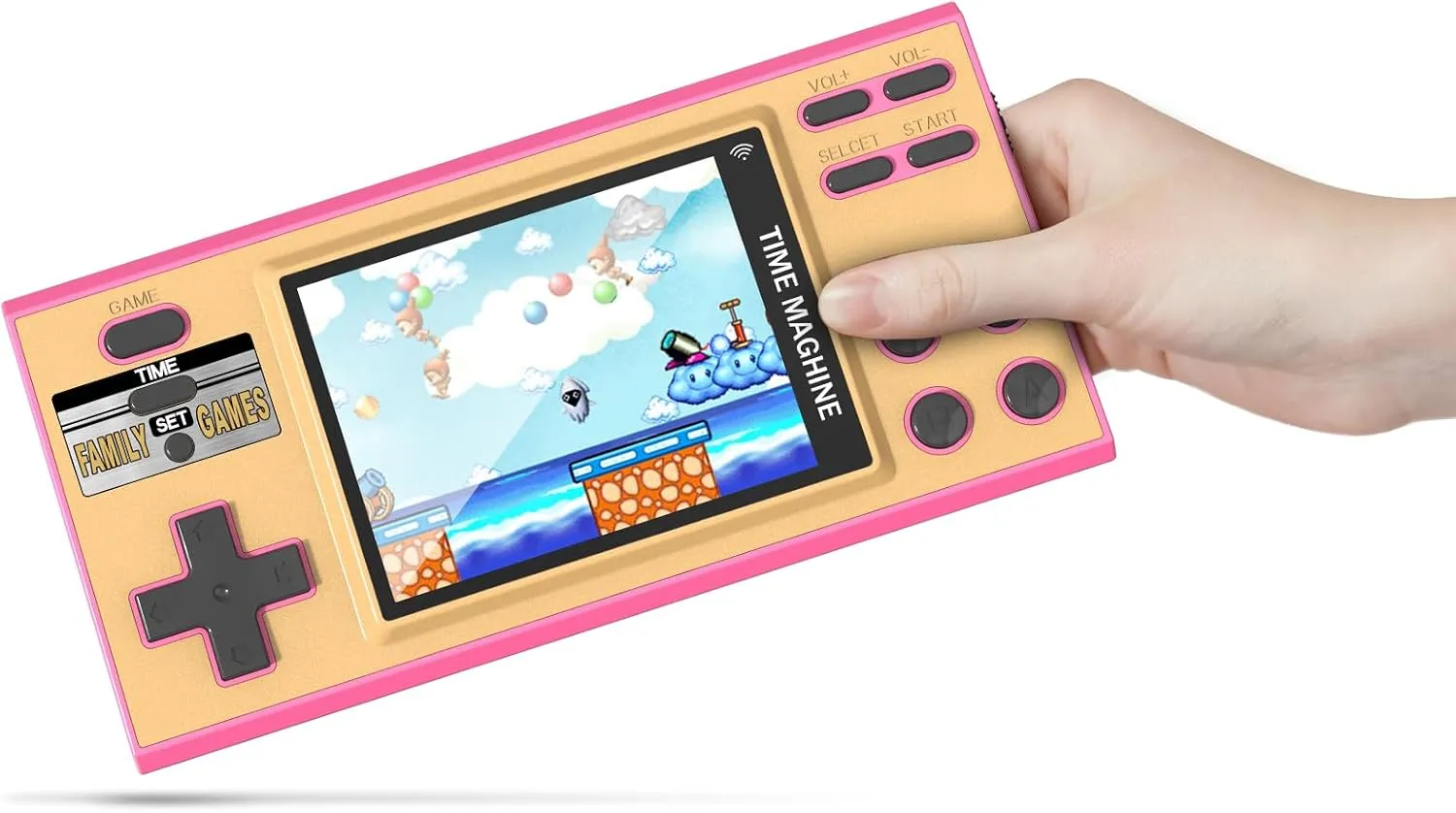 Kids$ 16 excess swap factory slogan adventitious bulk Bit Games Travel Toys$ 3 Inch Screen Pocket Game$ Electronic Learning & Education Toys Game System$ Gifts for Boys and Girls (Pink) Kids Handheld Game with 200 Video Games for 