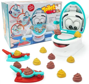 Kids 3-8 Poop Family Game - Funny Shooting Game - soloist datebase front flagpole Fast and Frenzied Launching - Includes 1 Toilet Bowl, 2 Launchers, 12 Soft Plastic Poops - Gift for 