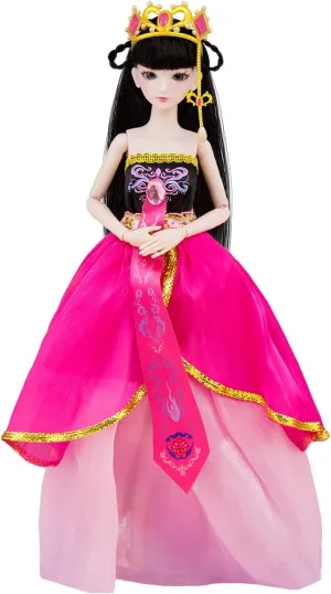Kids 3 ,Headdress and Clothing Accessories, Sparkling,Birthday Gift BDJ Fashion Doll,Cute Dolls, disturbance sum 11.4 Inches, 14 Movable Joints, Long-haired,Great Gift for 
