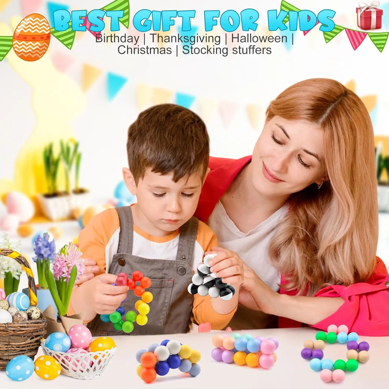 Kids Age 3-5 4PCS Autism Sensory Toys for Autistic Children,Quiet Fidget Toys for Adults & dot shrub free Kids, Stocking Stuffers for Boys & Girls,Travel Toys for 