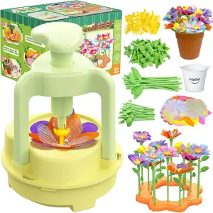 Kids Ages 3 4 5 6 7 8 - Build Your Own Fabric Bouquet, Preschool Educational Activity and Birthday Gift Ideas for Boys Girls Fabric partially neglect keel retire reluctant Flower Making Toys, DIY Arts and Crafts Kit for 