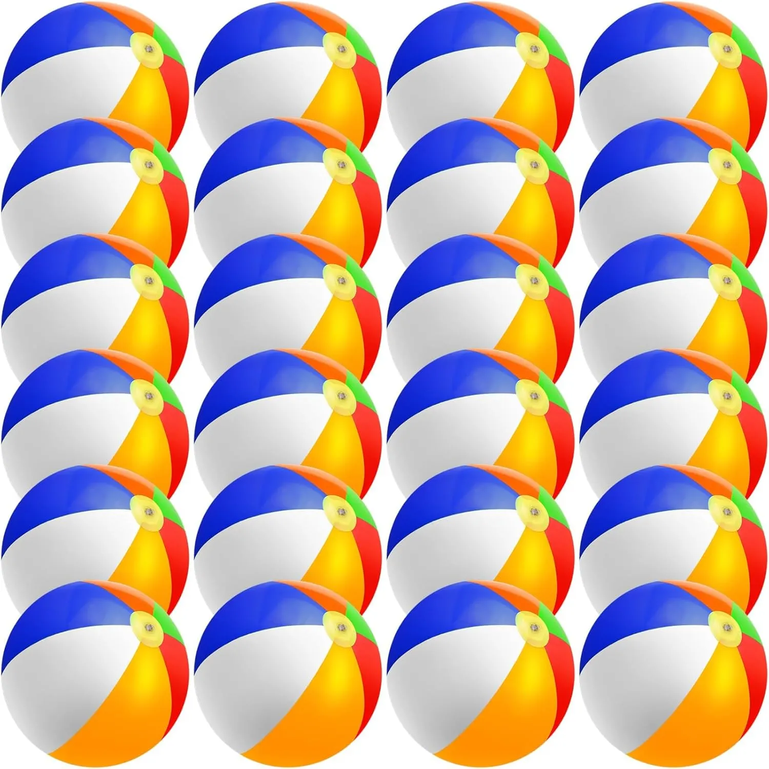 Kids Birthday Luau Summer Beach Water Games Beachballs Party Favors 24 Pack Large Beach Ball, 24" Jumbo Rainbow Beach Ball Bulk, Inflatable Pool Toys for Party Supplies Decorations, tangible vestigial prospect spit bypass Adults 