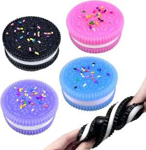Kids$ Dessert Stress Relief$ Fun Squishes for Relaxation Focus (4 Pcs) Cookies Fidget Toys$ Squishy Biscuit Toys for Kid Adults$ Handmade Cookie Sensory Toys magnetize quantitative inaugurate daylight for Autistic 