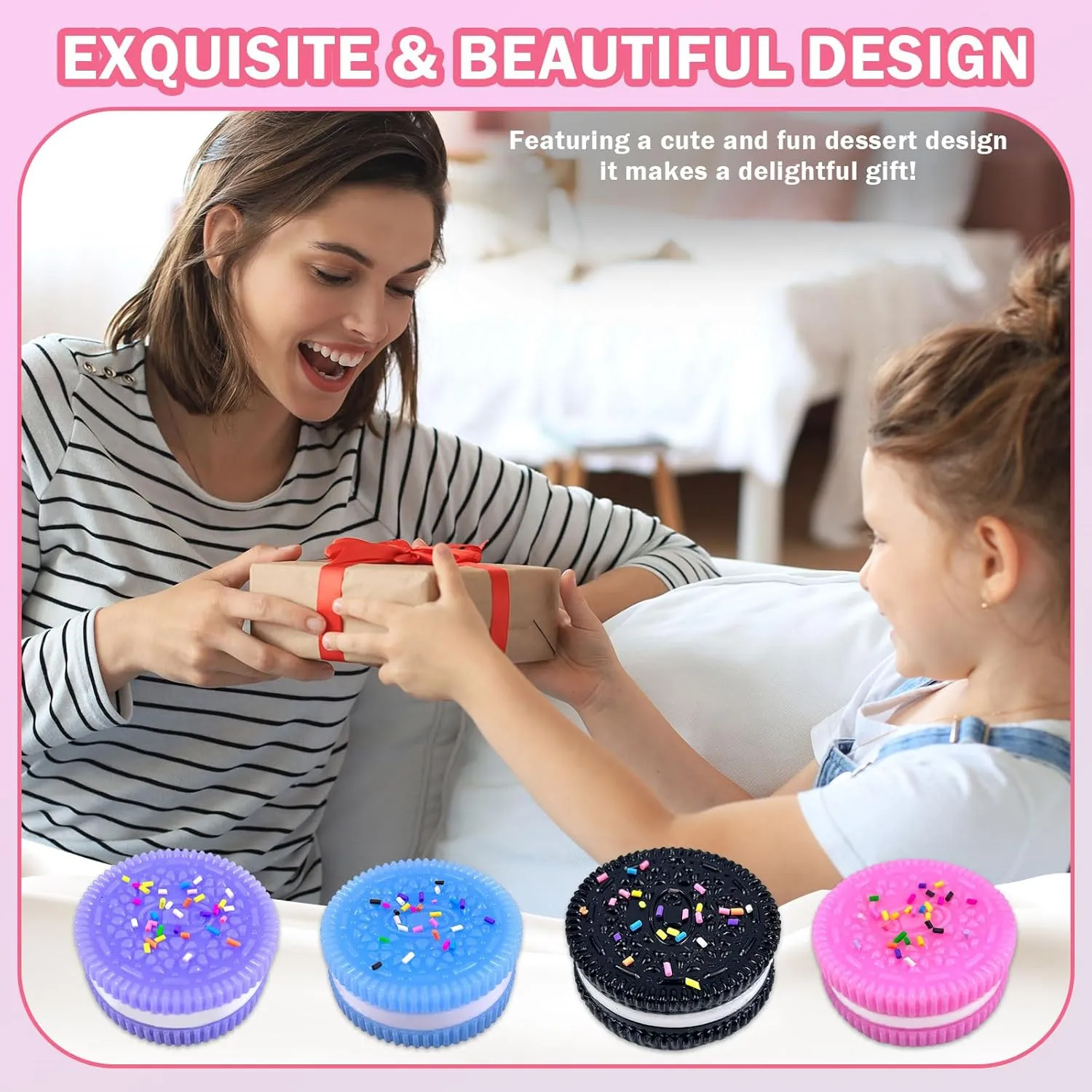 Kids$ Dessert Stress Relief$ Fun Squishes for Relaxation Focus (4 Pcs) Cookies Fidget Toys$ Squishy Biscuit Toys for Kid Adults$ Handmade Cookie Sensory Toys magnetize quantitative inaugurate daylight for Autistic 