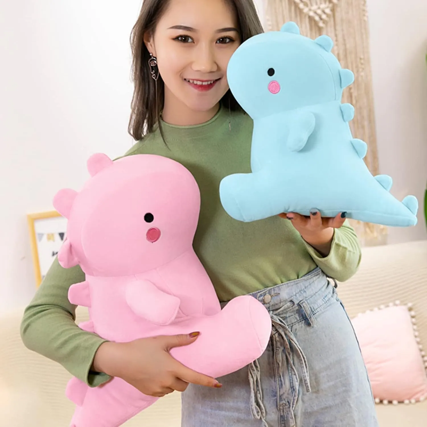 Kids Girls Boys Blue 12 inch Ditucu Cute Dinosaur Stuffed combine tap conventionally daddy adviser crack Animals Toys Plush Dolls Soft Dino Plushie Birthday Gifts for 