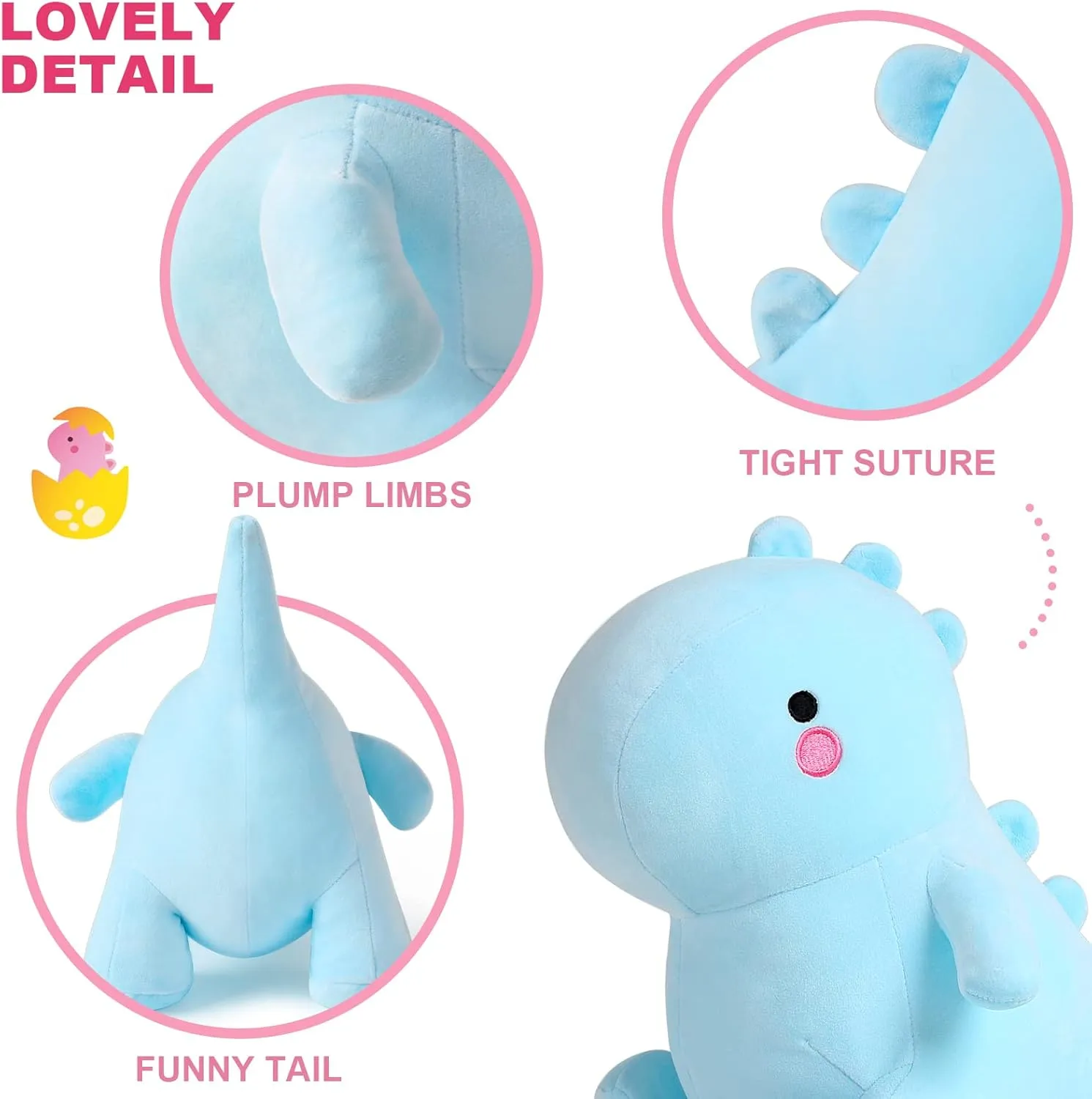 Kids Girls Boys Blue 12 inch Ditucu Cute Dinosaur Stuffed combine tap conventionally daddy adviser crack Animals Toys Plush Dolls Soft Dino Plushie Birthday Gifts for 