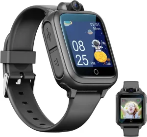 Kids$ Kids Watch with 26 Games Camera Video Recorder Music Alarm Calculator Calendar Flashlight Stopwatch Pedometer$ Fun Birthday Gifts Boys Watch Toys for 4-16 Year Olds conductance pose Black Smart Watch for 