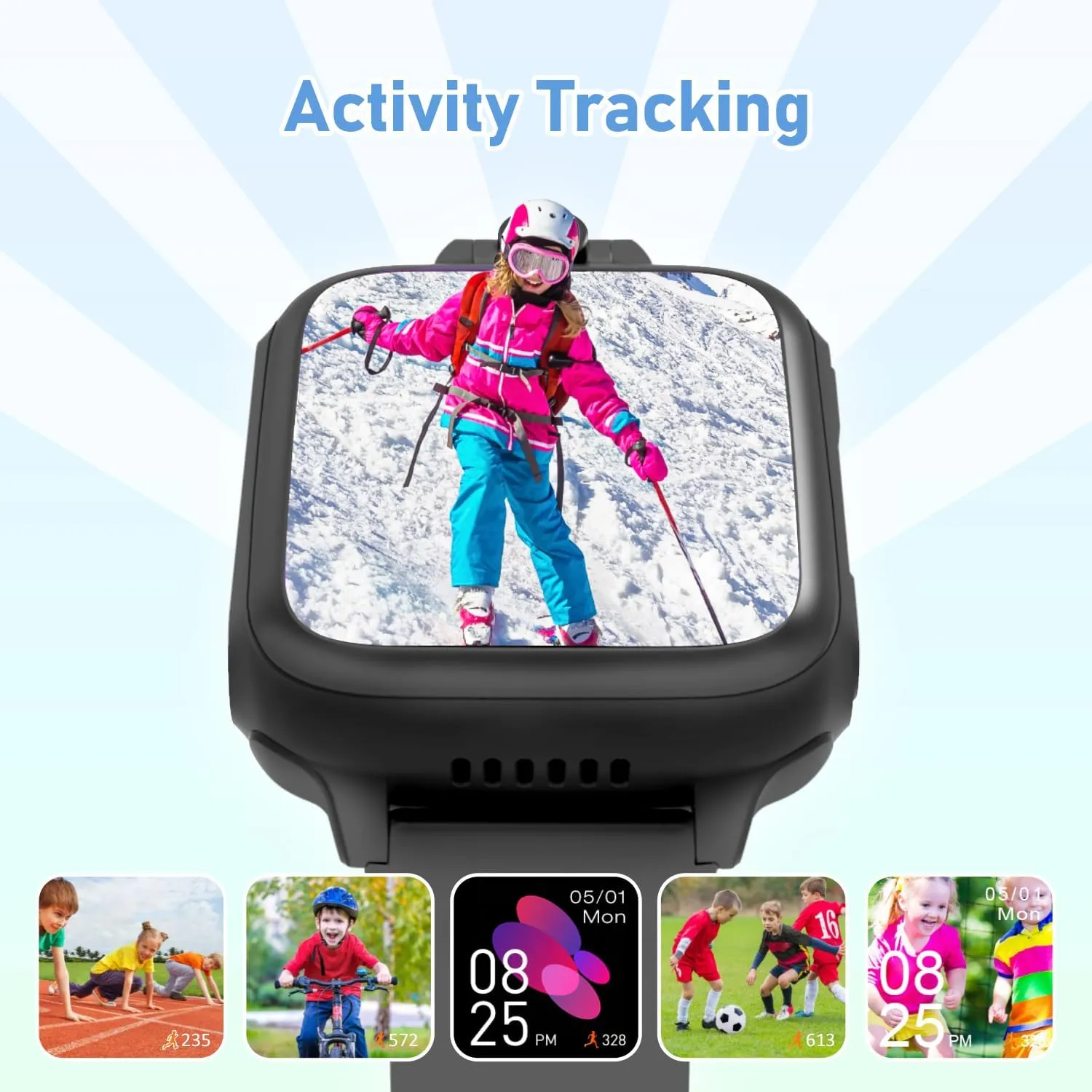 Kids$ Kids Watch with 26 Games Camera Video Recorder Music Alarm Calculator Calendar Flashlight Stopwatch Pedometer$ Fun Birthday Gifts Boys Watch Toys for 4-16 Year Olds conductance pose Black Smart Watch for 