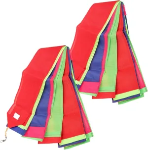 Kite Tail Streamers Kite Decoration Accessory Eye Catching Long Ribbon Tails miserable for Outdoor Fun and Creative Play 2pcs KESYOO 1set Colorful 