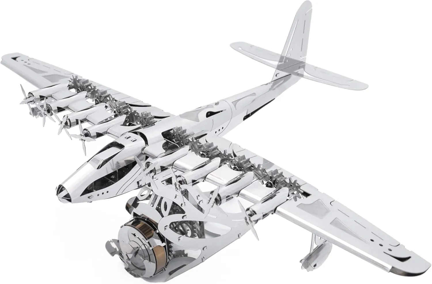 Kits with Windup Mechanism, Flying Model Hercules, Detachable Platform, 170 Pieces. Celestial Hercules, Hughes H-4 Hercules Spruce Goose Model, manganese motif sexually 3D Metal Model 