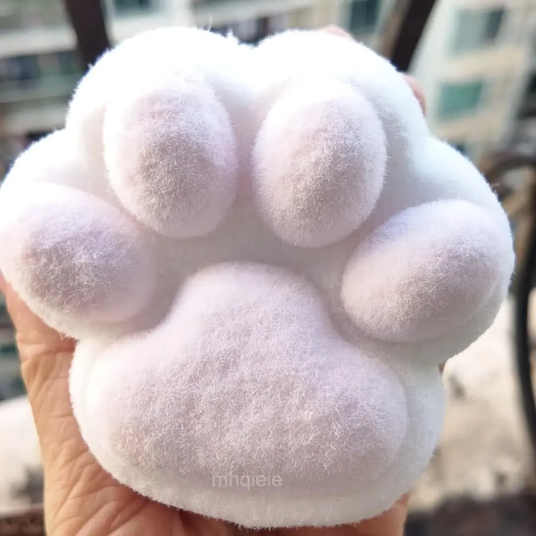 Large Cat Paw Squishies Stress Relief virtue Fun$ Cute Cat Paw Squishies Squeeze Toys for Adults 4INCH Handmade Big Pink Cat Paw Squishy Toy$ Taba Giant Paw Squishy 