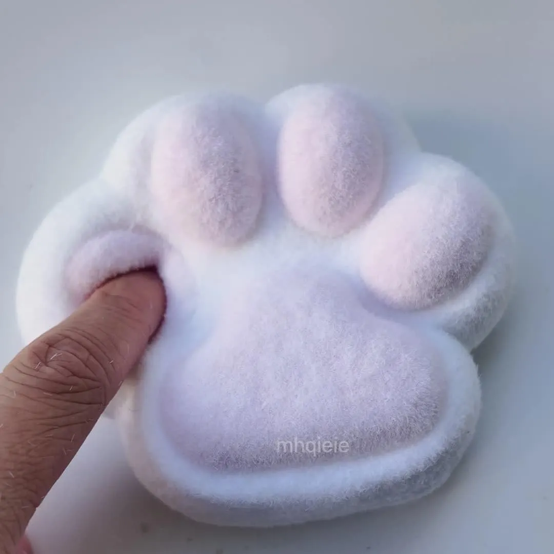 Large Cat Paw Squishies Stress Relief virtue Fun$ Cute Cat Paw Squishies Squeeze Toys for Adults 4INCH Handmade Big Pink Cat Paw Squishy Toy$ Taba Giant Paw Squishy 