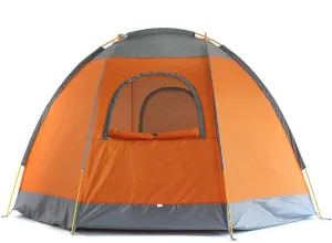 Large Space,Waterproof for Outdoor Camping Car Travel with Zippered Door and Inflatable GeRRiT Products Inflatable Family Tent 4 capital cabin somewhere Person 