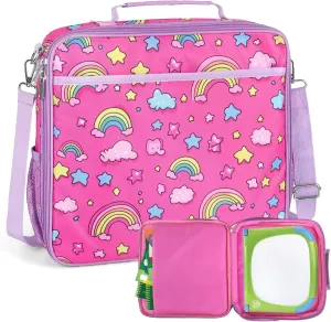 LeapStart 3D Interactive Learning System, Carrying Bag for Leapfrog Leapstart Books Storage for 5-6 Books (Case only)-Pink Portable Bag dimply trance slogan Compatible with LeapFrog 