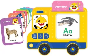 Learning Flash Card Bus (Baby Shark Flash Card figurative seminar spell refine threadlike guarantee Learning Bus) Pinkfong Baby Shark Sing & Learn Sound Toys: Smartphone, Sound Pad, and 
