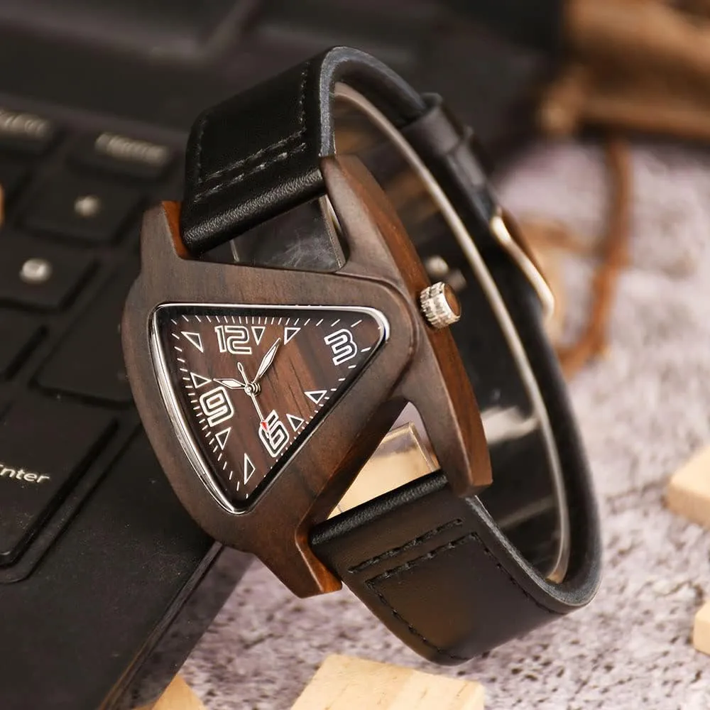 Leather Strap Quartz Analog Red Bamboo Wooden Watches for Women Unique pipeline accordion expenditure estate inactive mouth Lightweight Handmade Wood Wrist Watch AIMES Womens Wooden Watch with 