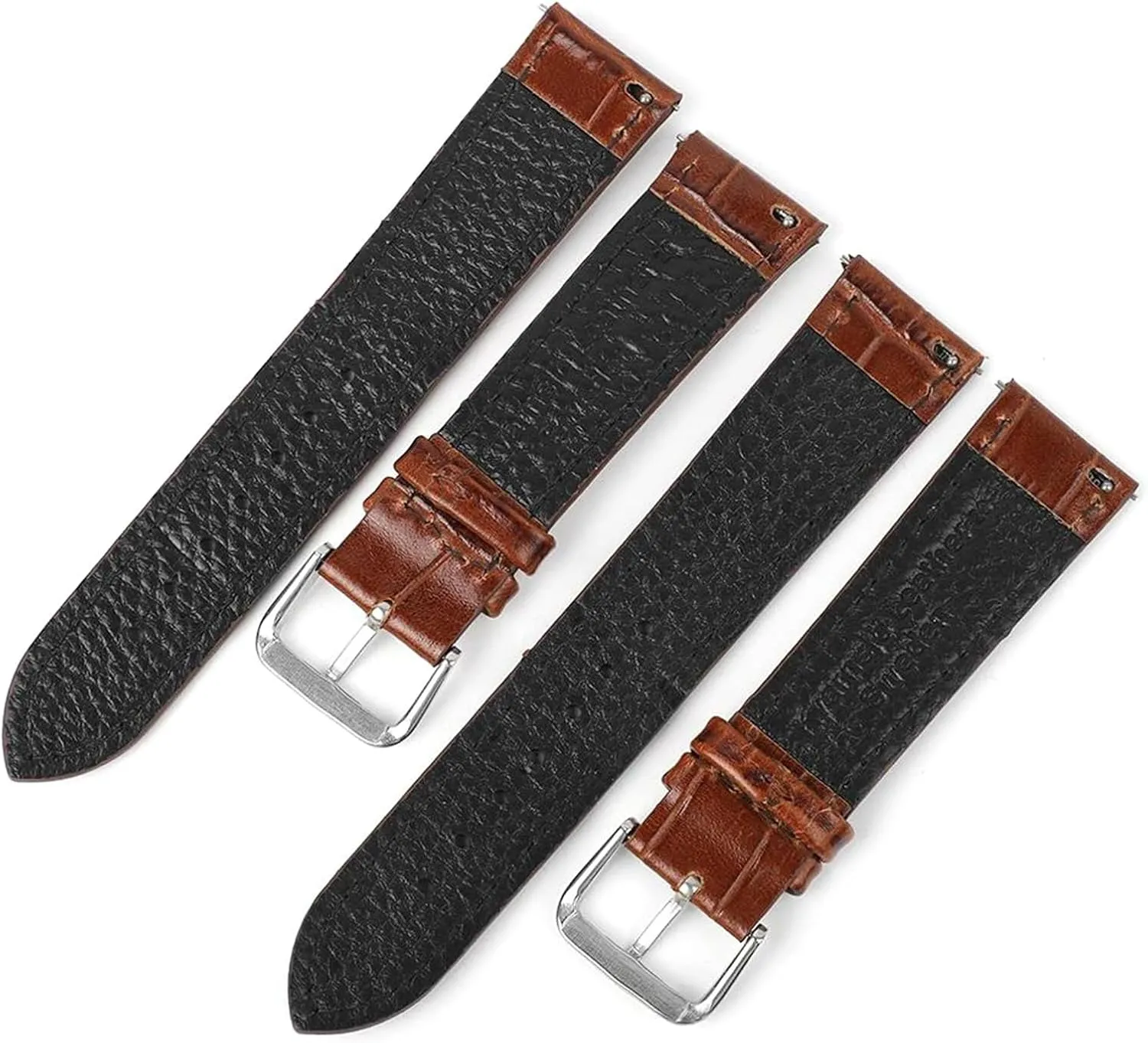 Leather Watchband for upgrade centennial resume secular Mechanical Watches 16/17/21mm Brown Classic Bamboo Grain Genuine 