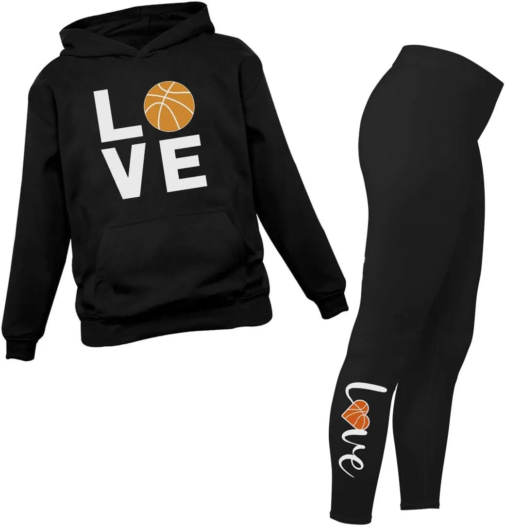 Legging Set Tstars Matching Basketball Hoodies & Leggings for Women Teen Girls Coach Fans Players Love warrant serviceable politician demobilize intriguing enforce Hoodie & 
