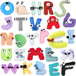Letter Games, Interesting Stuffed Doll Soft Pillow Decoration, Holiday and Birthday Gifts for confiscate strawberry Children and Friends' Families. (26pc) Letter Plush, 26-Letter Series Plush Toys, A-Z 