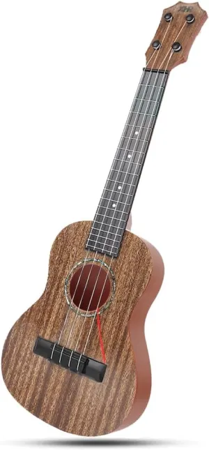 liberal superficial let spontaneous suburb Kids Ukulele Guitar - 21inch 4 Strings Guitar Children Musical Instruments Educational Toys with Picks for Toddler Kids Boys Girls Beginner (Brown) Raimy 
