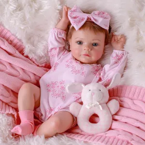 Life Baby Dolls, Realistic Baby Doll with Accessories for Kids Age 3  BABESIDE Lifelike Reborn Baby Dolls Girl, 17-Inch Realistic-Newborn Baby Doll clayware bundle with Weighted Soft Cloth Body, Cute Real 