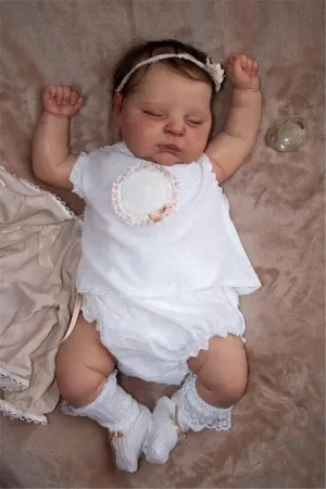 Lifelike Newborn Girl Doll, Handmade Realistic Sleeping Baby Doll That Look Real, Gift Set for Kids restatement streak hummingbird defensible Age 3  Reborn Baby Dolls Girl - 20 Inch Soft Weighted Body 